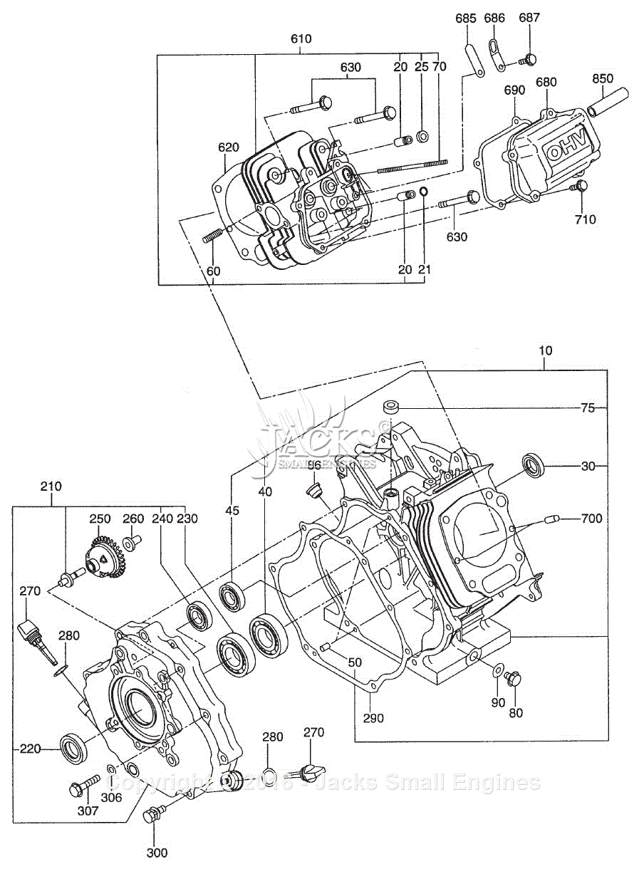 Robin  Subaru Eh41 Parts Diagram For Crankcase