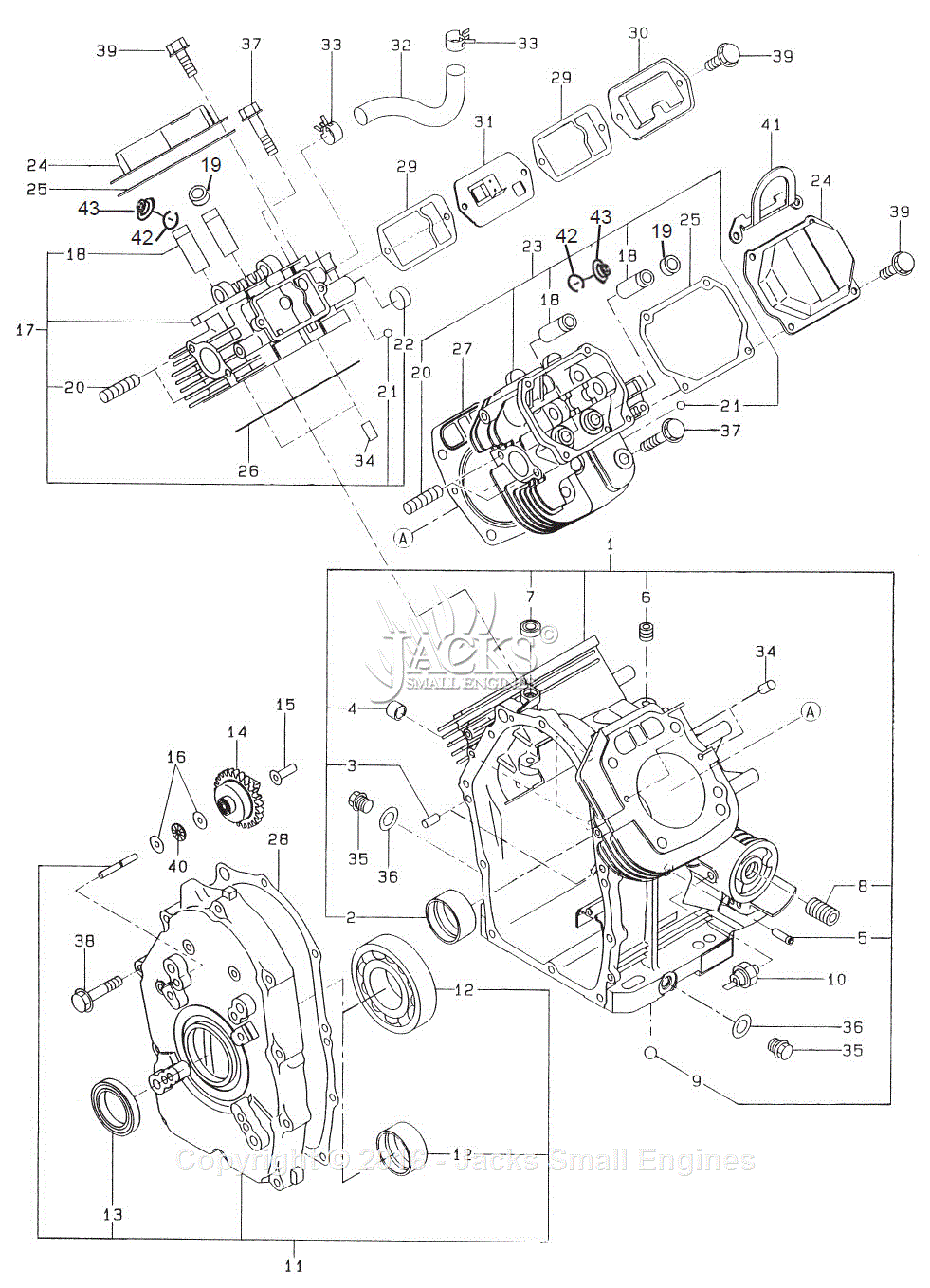 Robin  Subaru Eh63 Parts Diagram For Crankcase