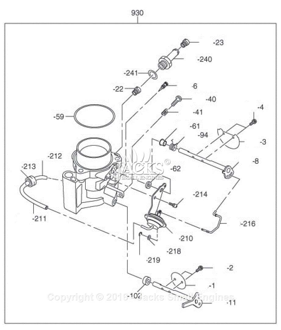 Robin/Subaru EH72-2 LP/NG Parts Diagram for Mixer Assembly