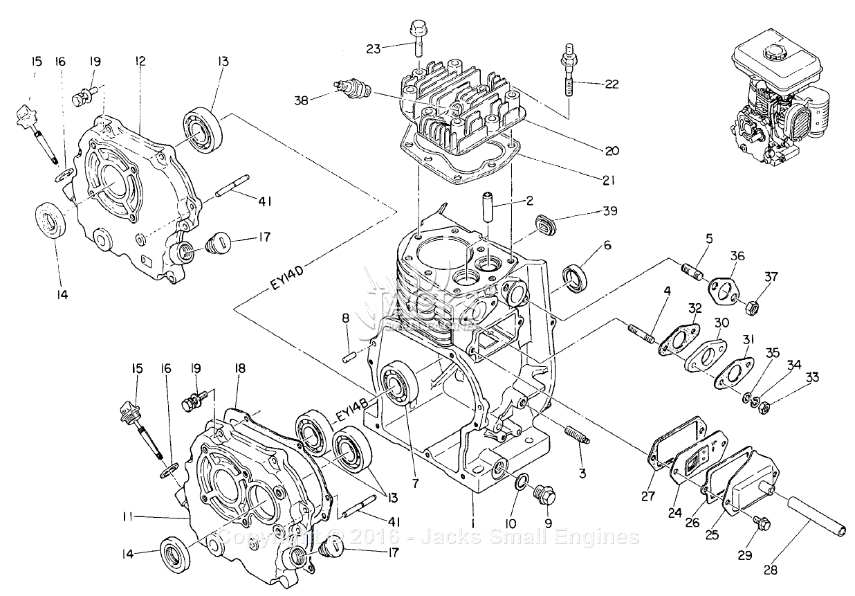 Robin/Subaru EY14 Parts Diagrams