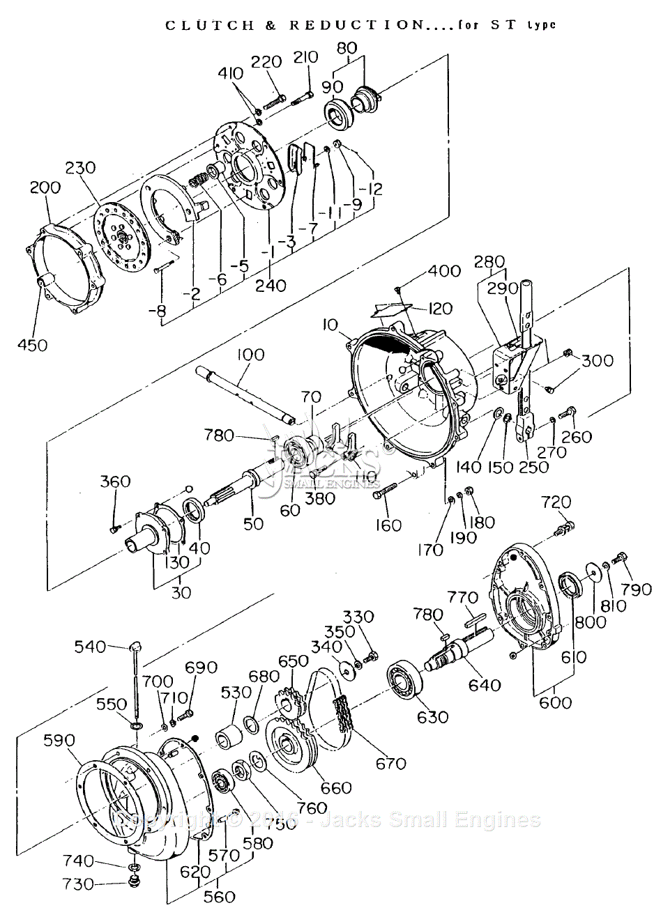 John Deere 790 clutch return spring/parts diagram