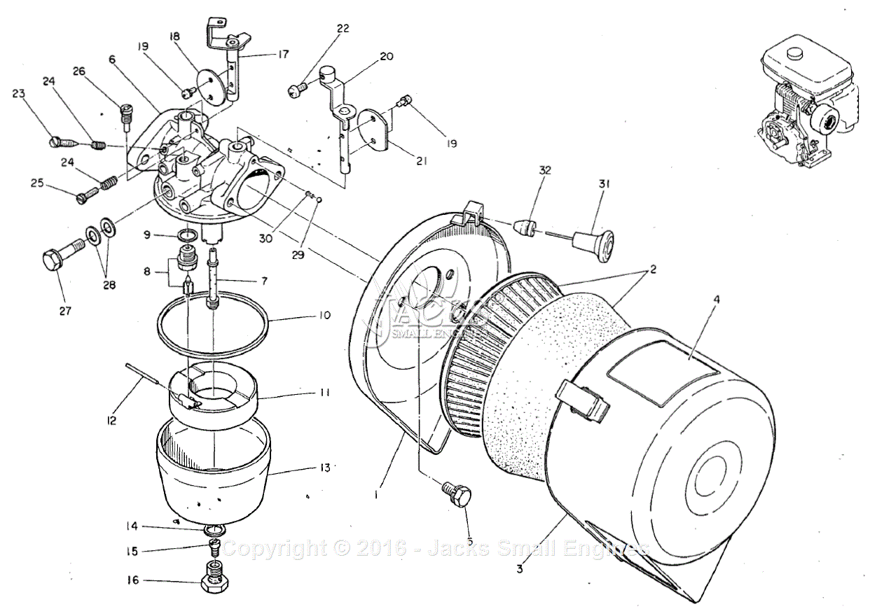 Robin/Subaru EY25-2 Parts Diagram for Carburetor/Air Cleaner subaru 25 engine diagram 