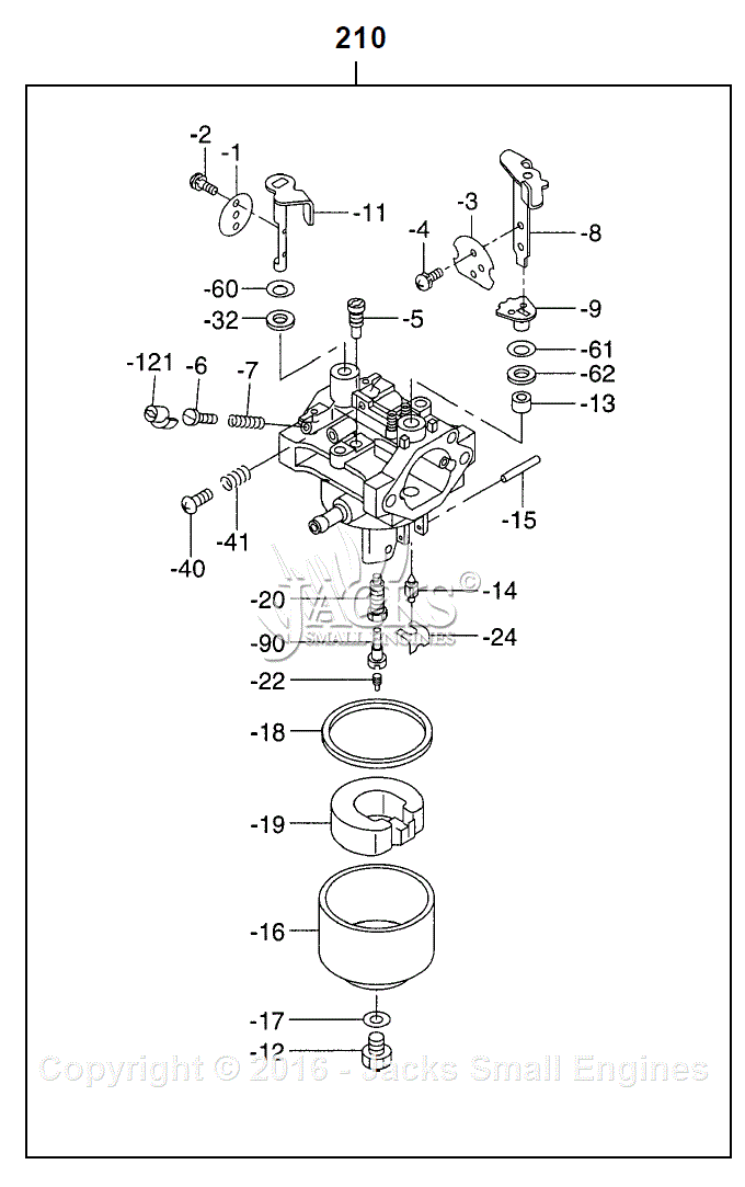 Robin/Subaru EY28 Parts Diagram for Carburetor