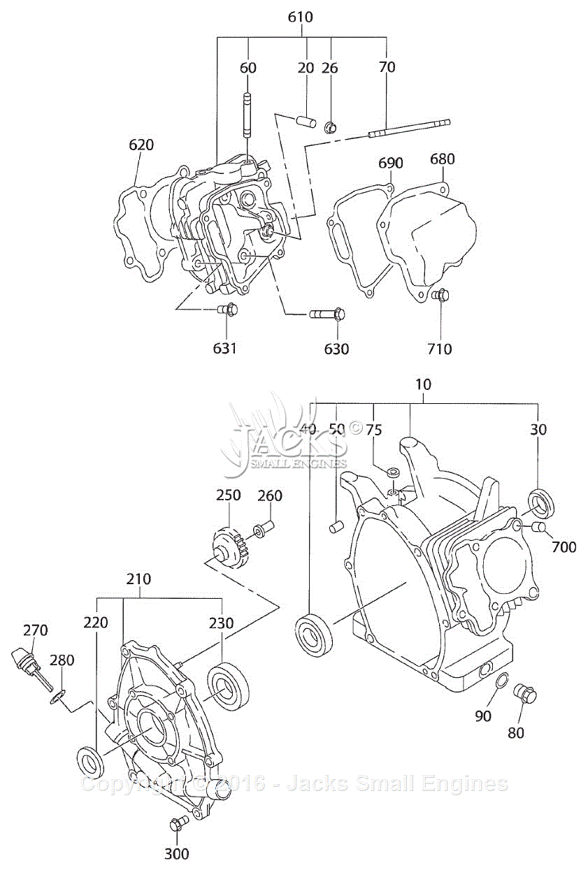 Robin Subaru Sp170 Parts Diagram For Crankcase