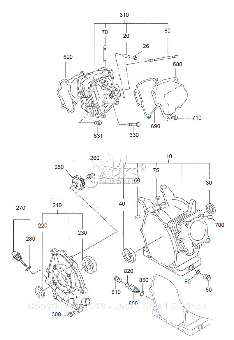 Robin/Subaru SX17 Parts Diagram for Crankcase 3 valve engine diagram 