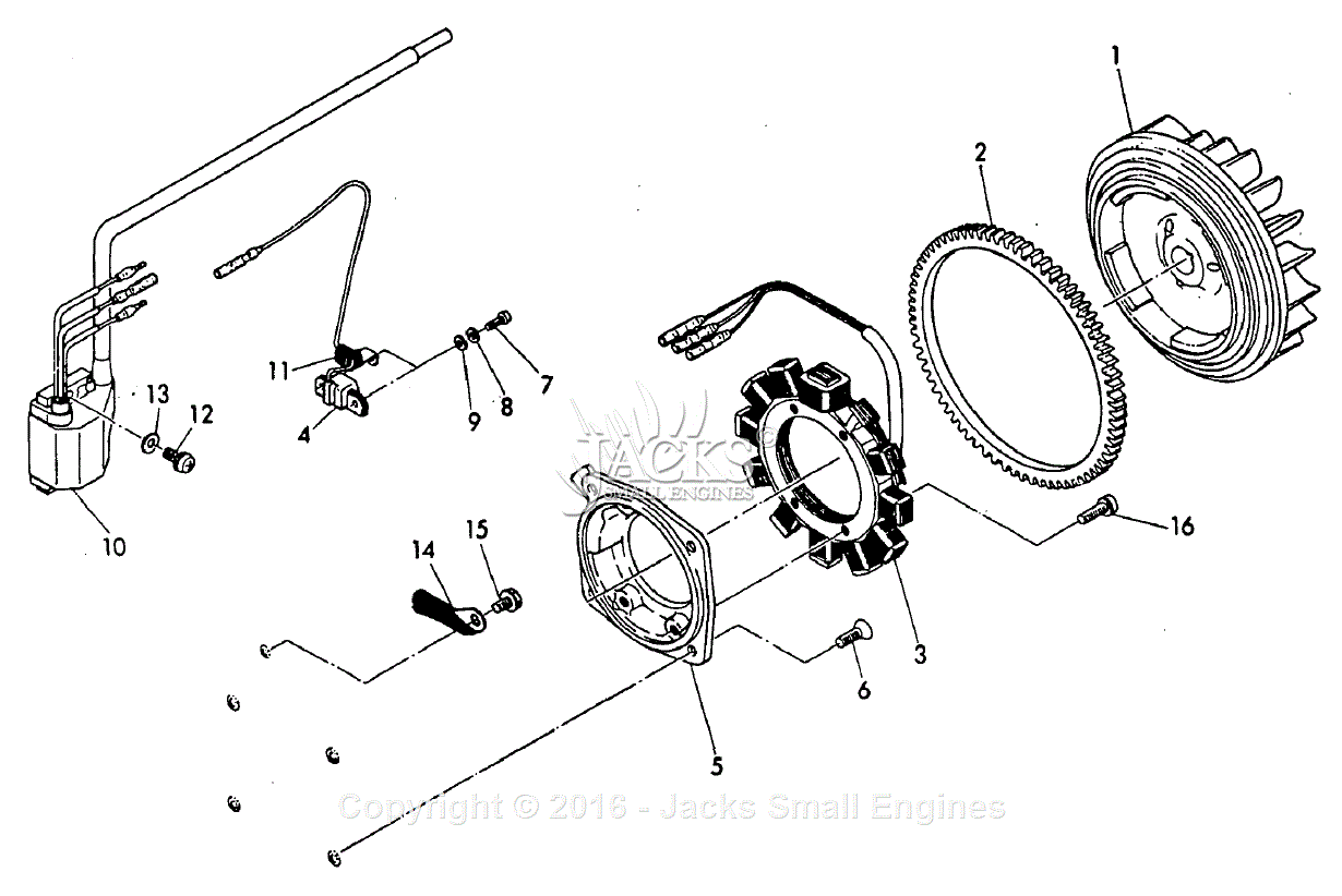 Robin  Subaru W1-390 Parts Diagram For Magneto