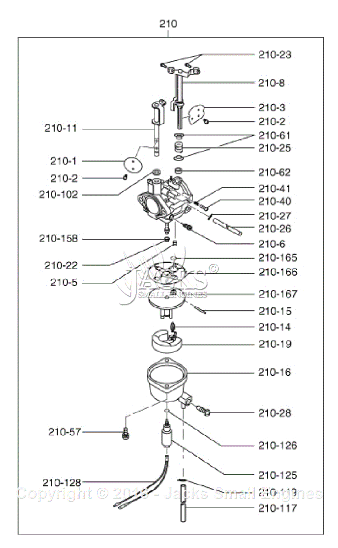 Robin Subaru RGX7500 Parts Diagram for Carburetor 