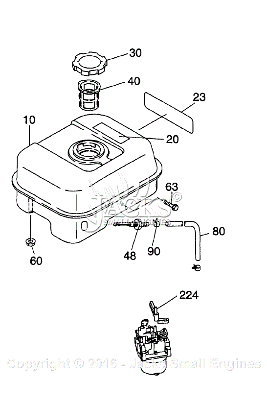 Robin/Subaru PKX201T Parts Diagram for Fuel Tank