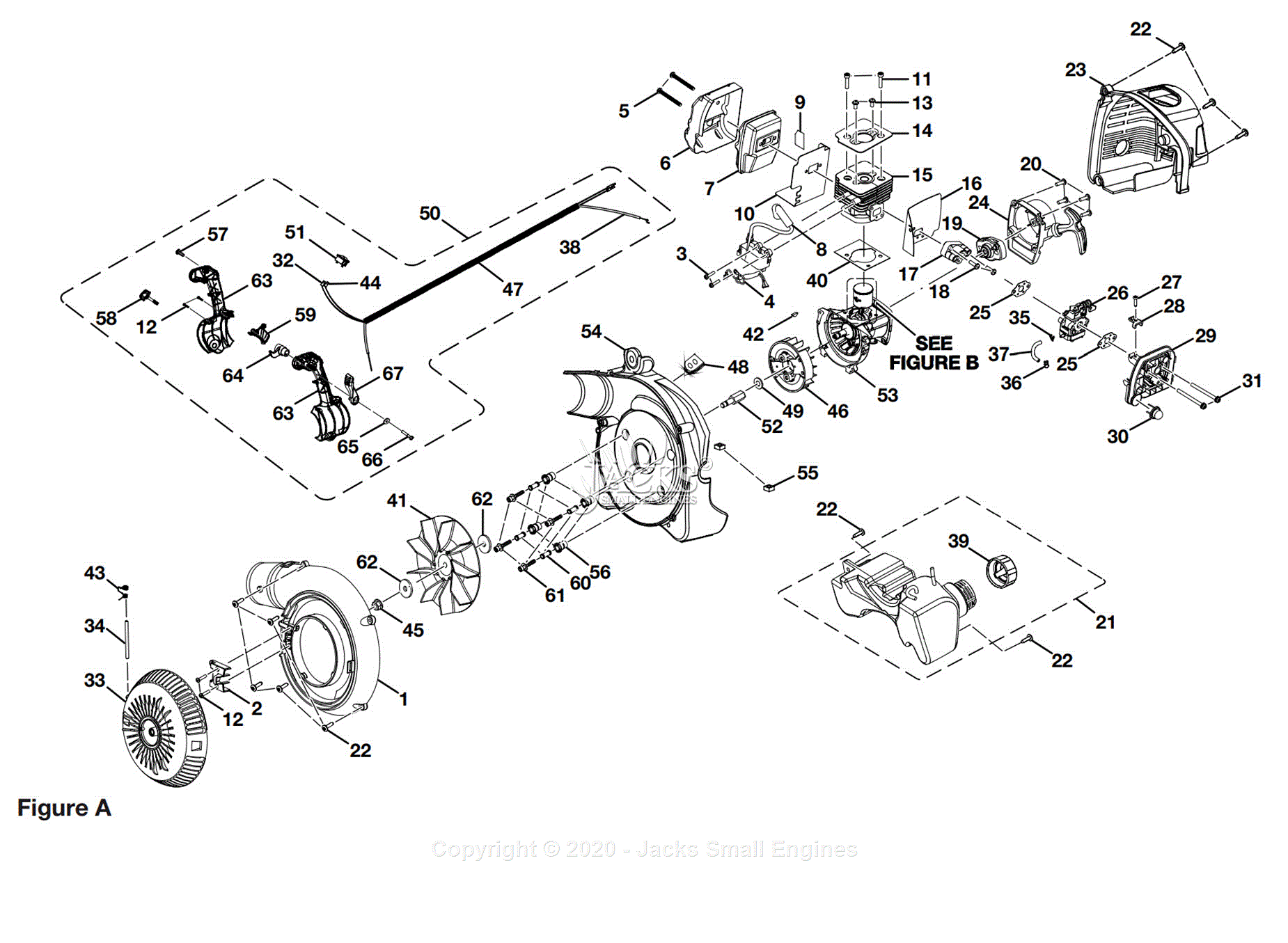 Ryobi RY08576 Parts Diagram for Figure A