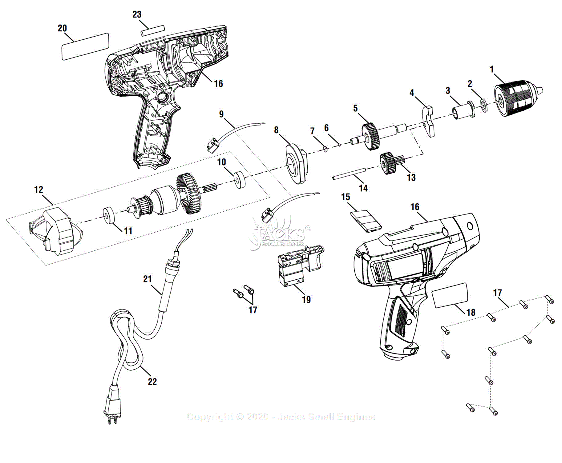 Ryobi outlet drill parts