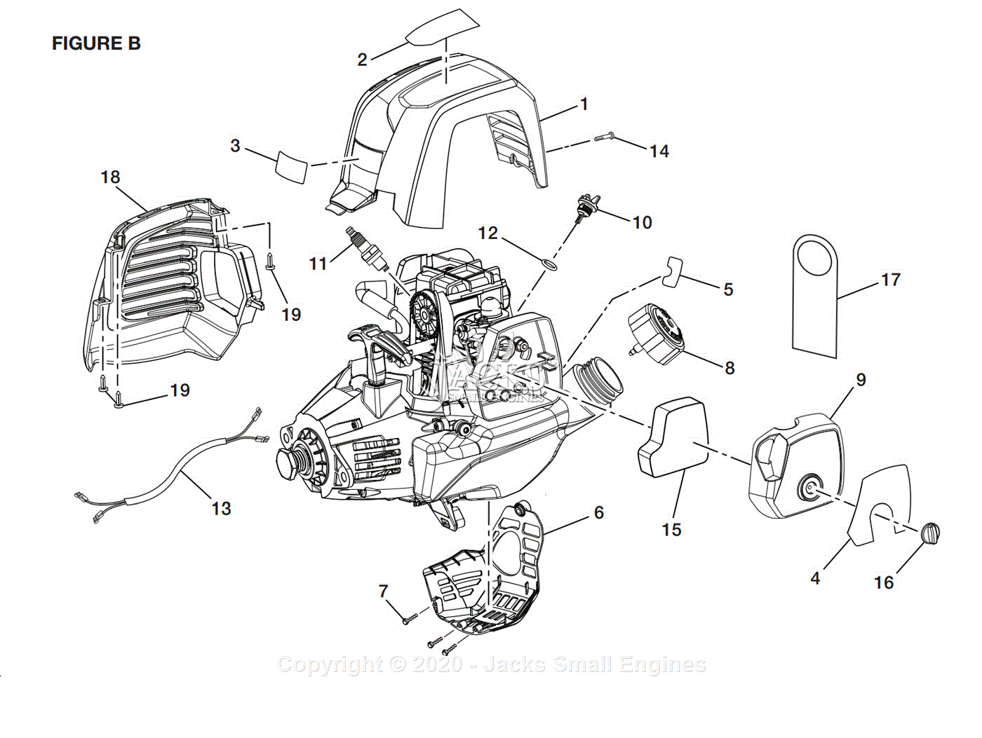 Ryobi RY13050 Parts Diagram For Figure B