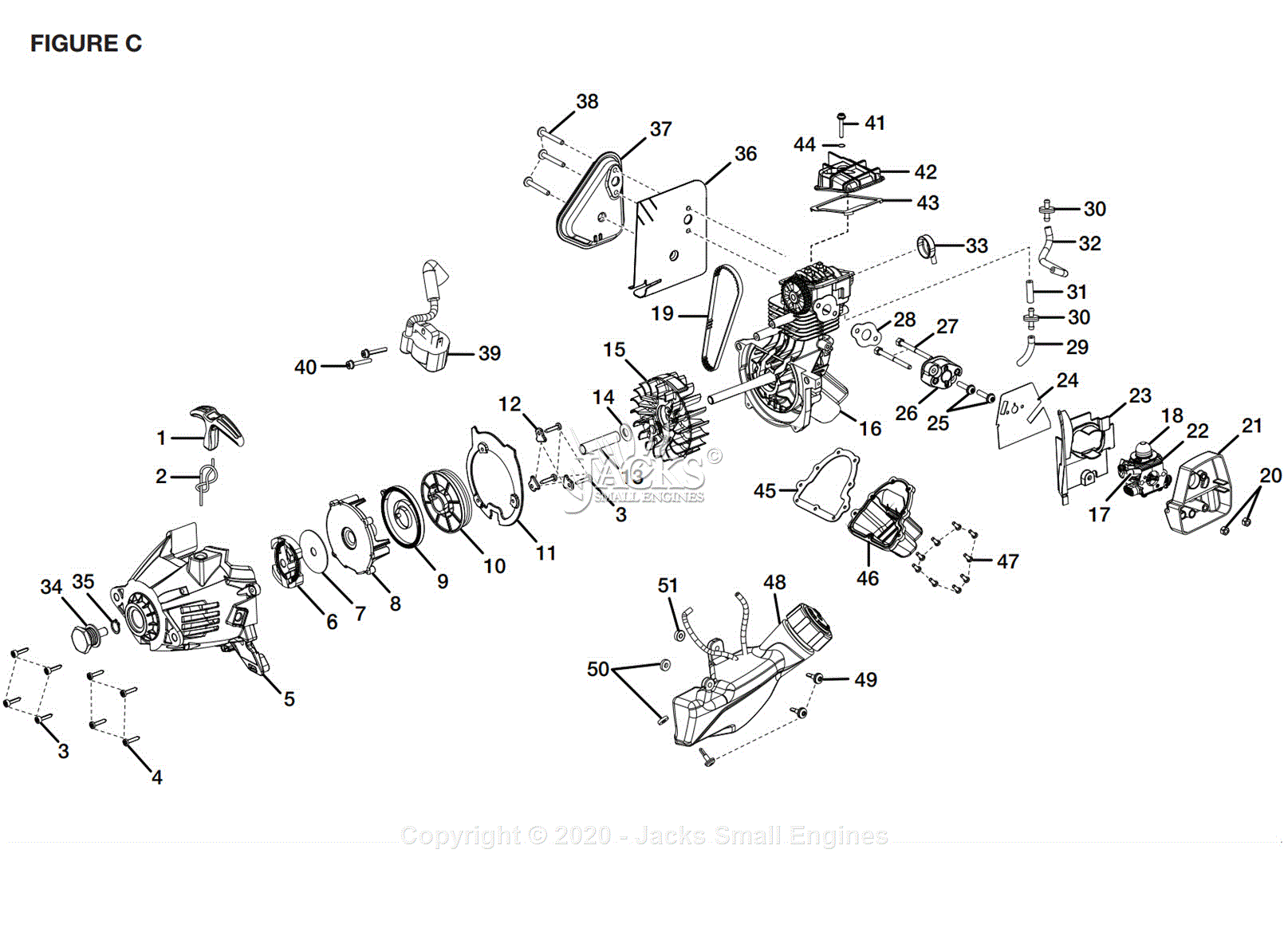 Ryobi RY13050 Parts Diagram for Figure C