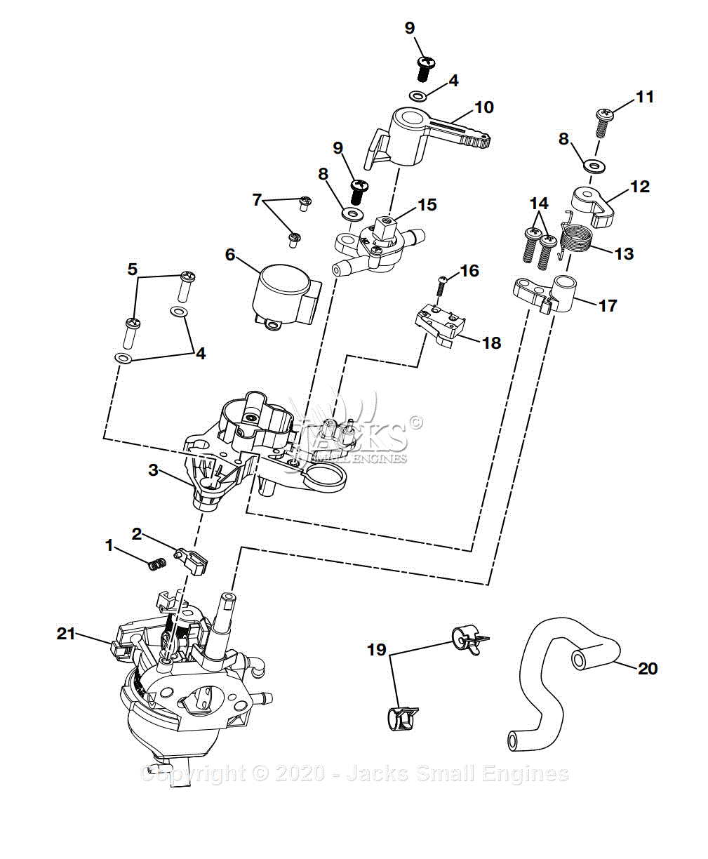 Ryobi RYi2200A Parts Diagram for Figure D Carburetor