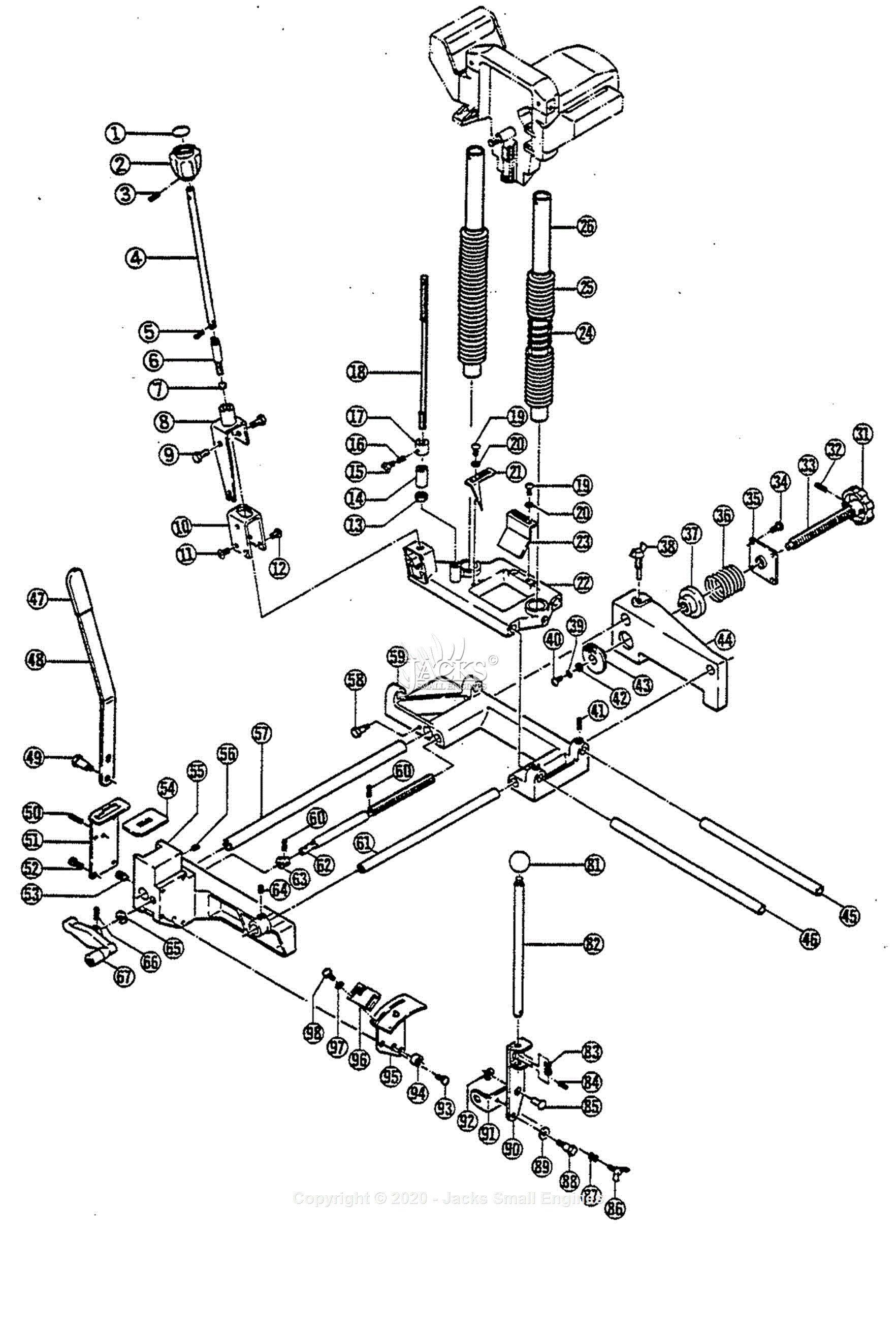 Ryobi CM30A Parts Diagram for Chain Mortiser - Parts List A