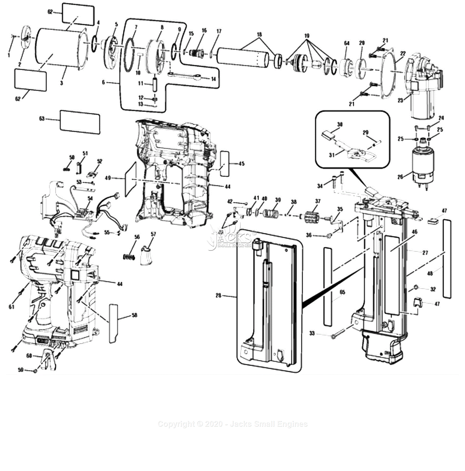 Ryobi P516 Parts Diagram