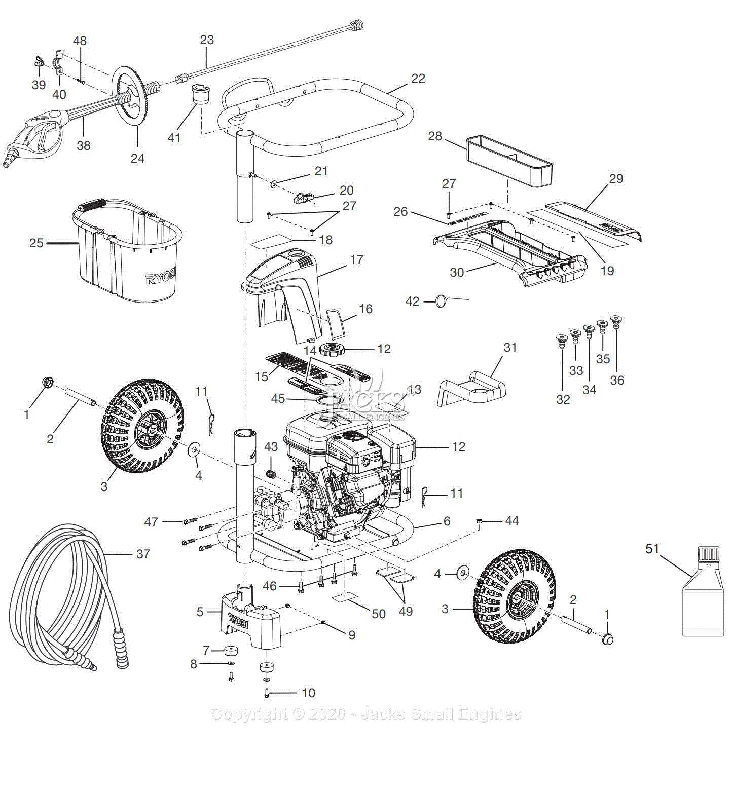 Ryobi RY80030 Parts Diagram For Figure A