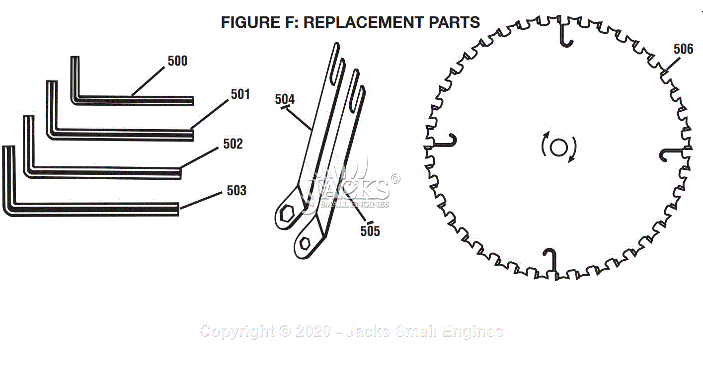 Ryobi Bt3100 Parts Diagram For Figure F Replacement Parts