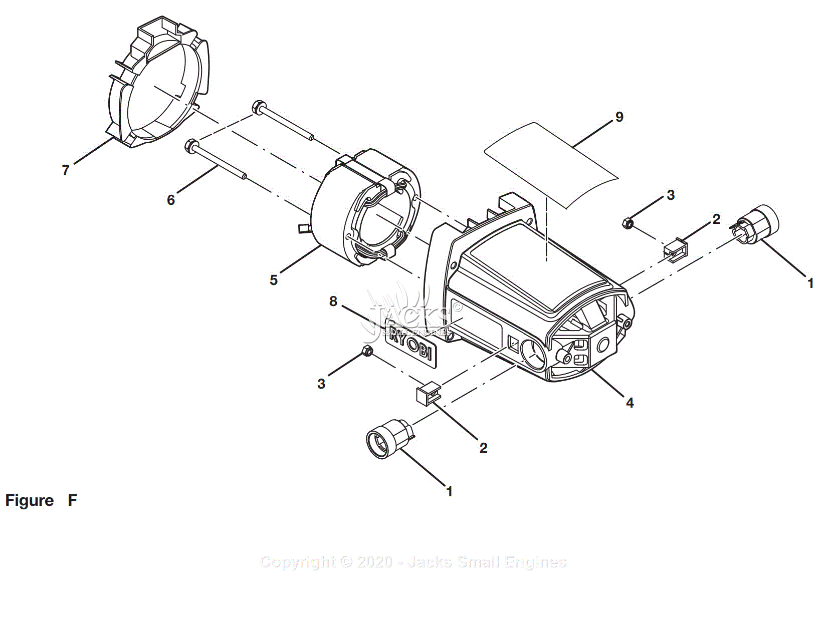 Ryobi TS1341 Parts Diagram For Figure F