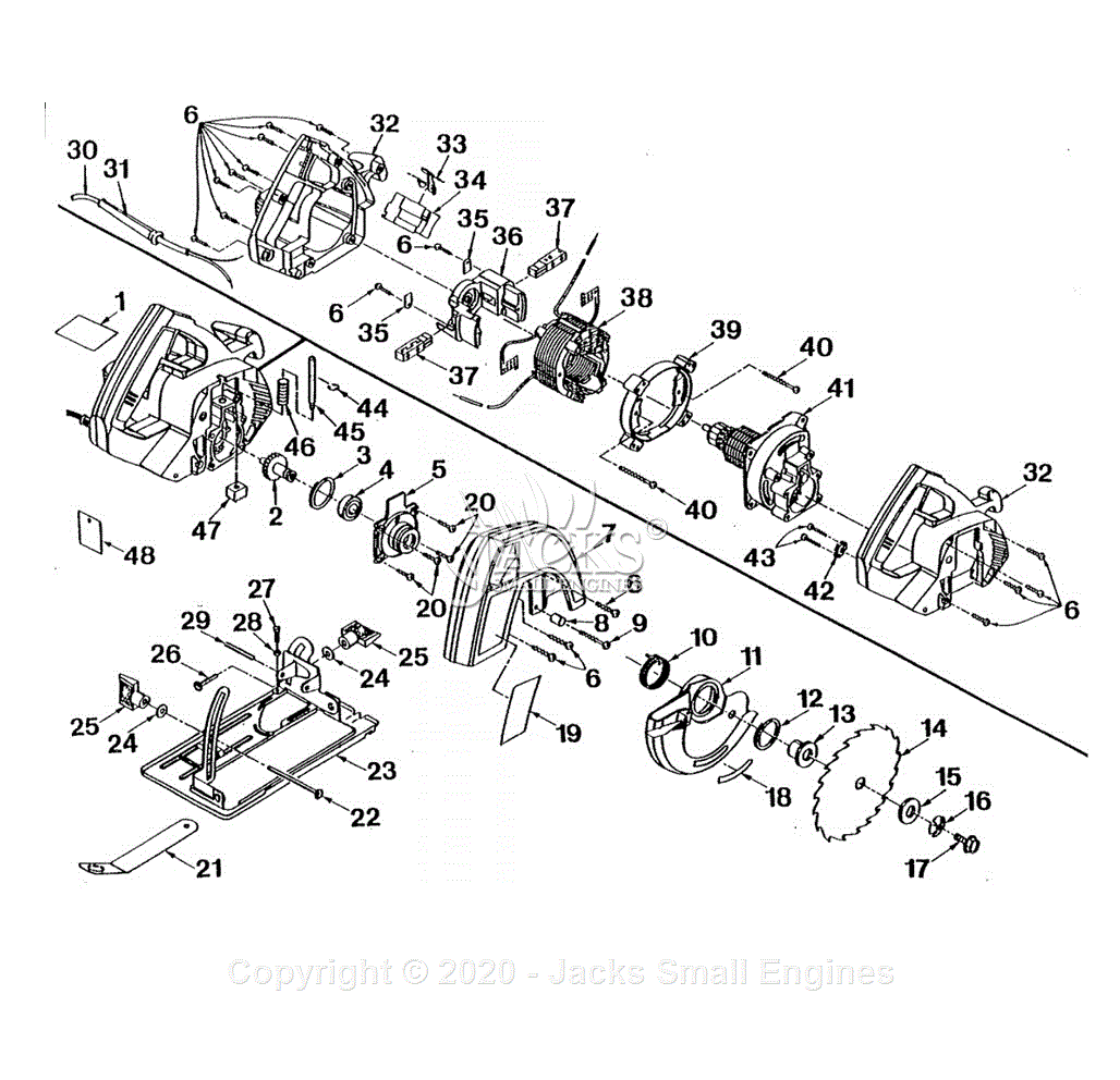 Ryobi W660 Parts Diagram for Parts Schematic