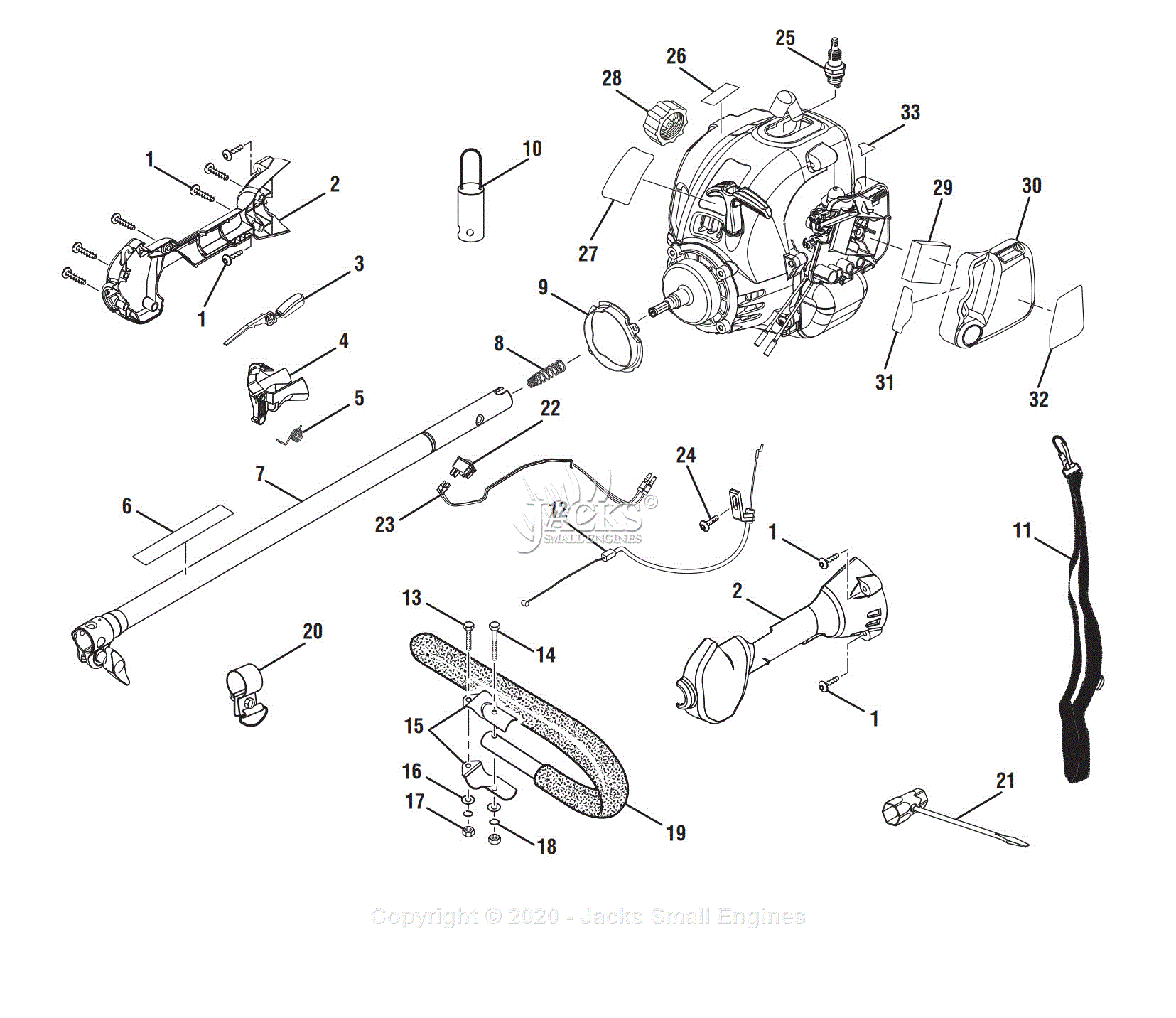 Ryobi RY52001 Parts Diagram for Figure A