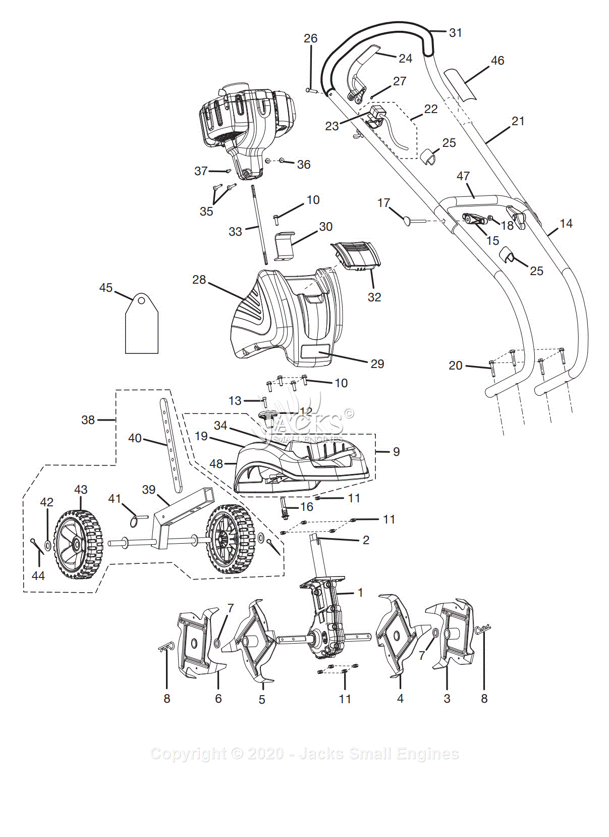 Ryobi RY60511A Parts Diagram for Parts List A