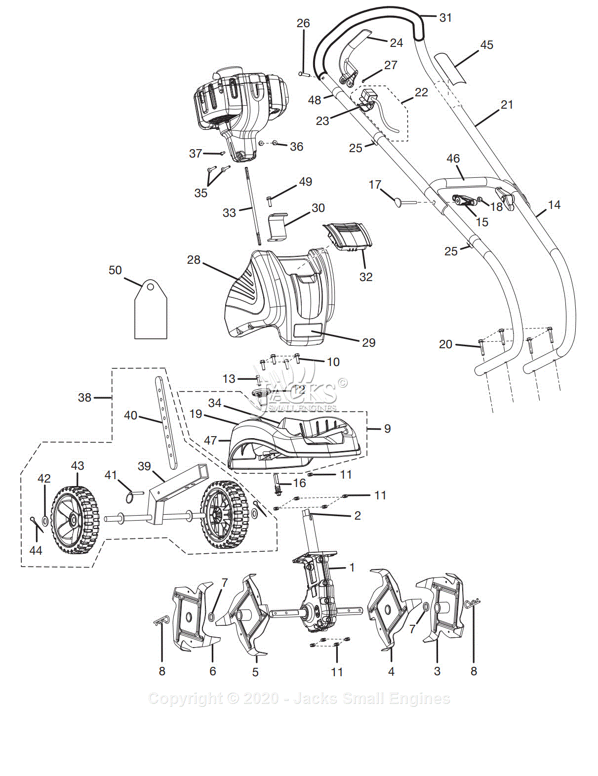 Ryobi RY60511B Parts Diagram for Parts List A