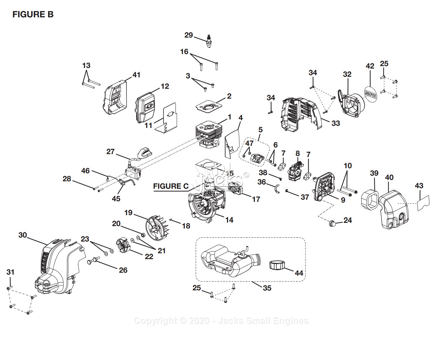 Ryobi RY60514 Parts Diagram for Figure B