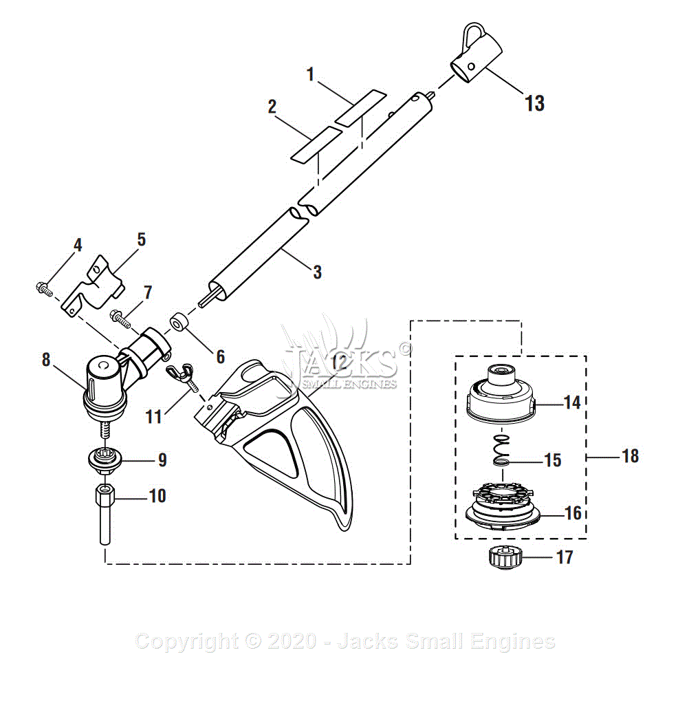 Ryobi RY15523 Parts Diagram for Parts Schematic