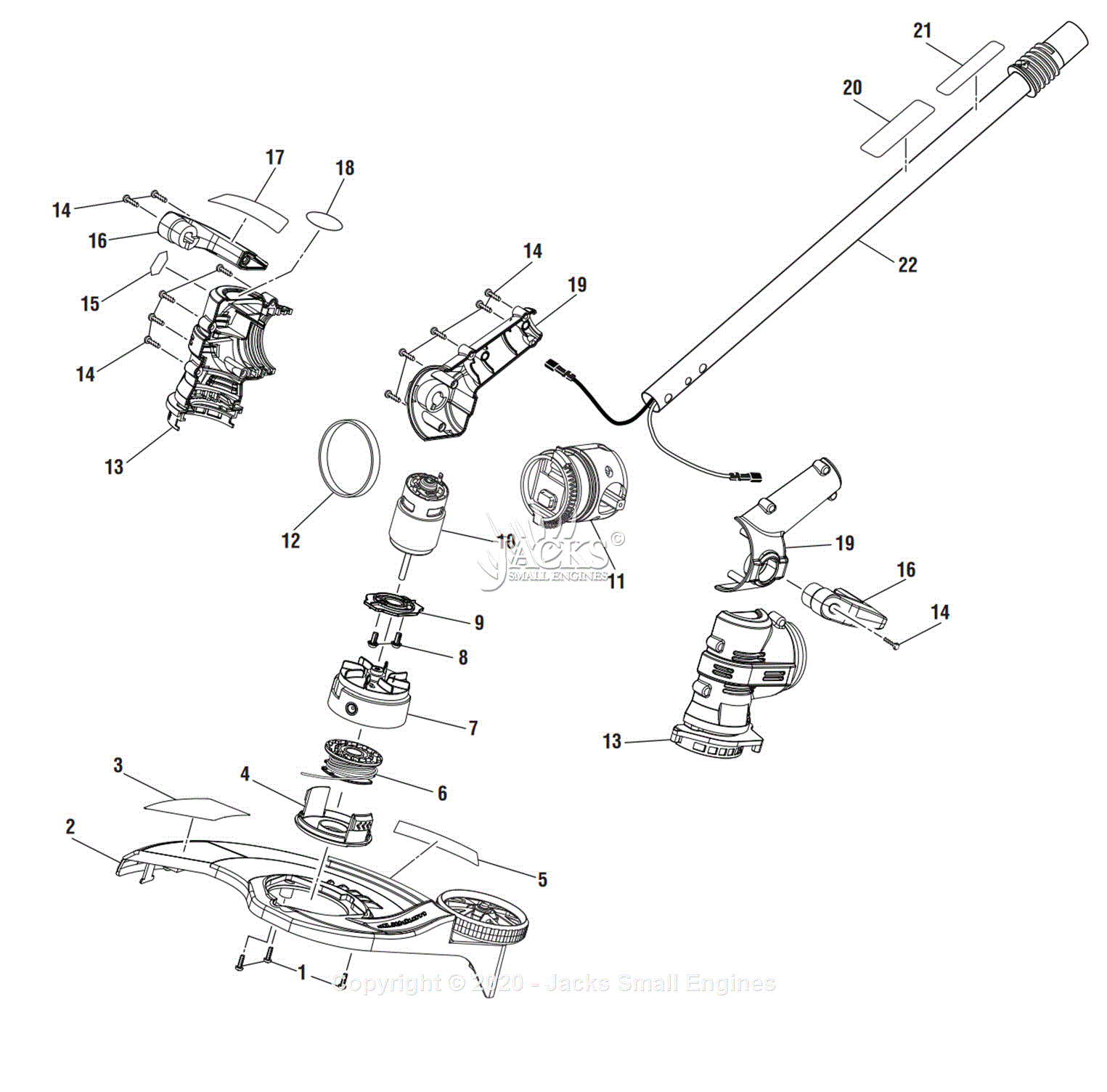 Ryobi RY24021 Parts Diagram for Parts Schematic