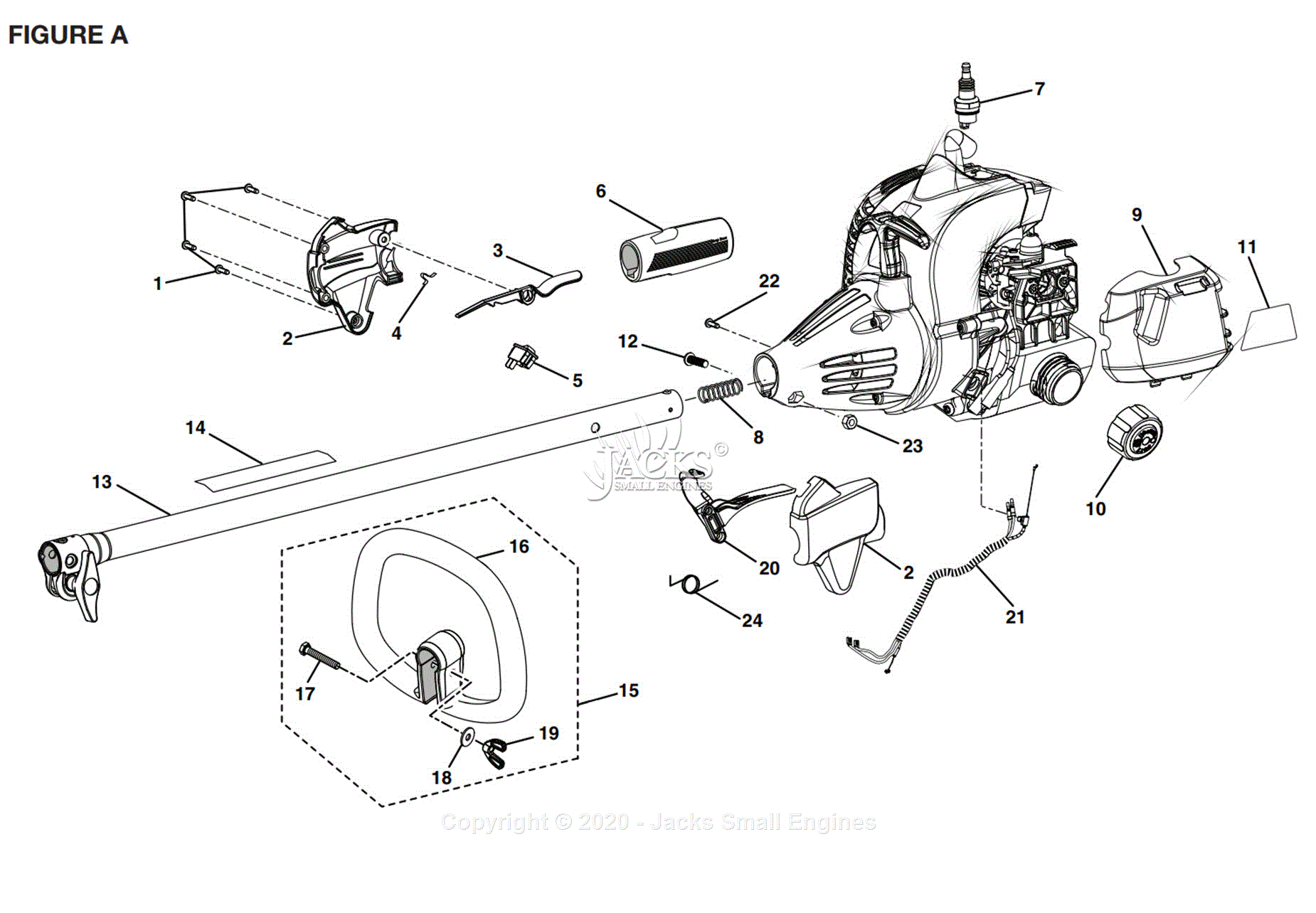 Ryobi Ry28000 Parts Diagram For Figure A