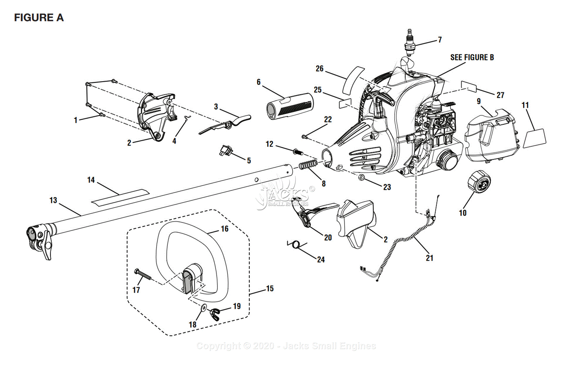 Ryobi RY28025 Parts Diagram for Figure A