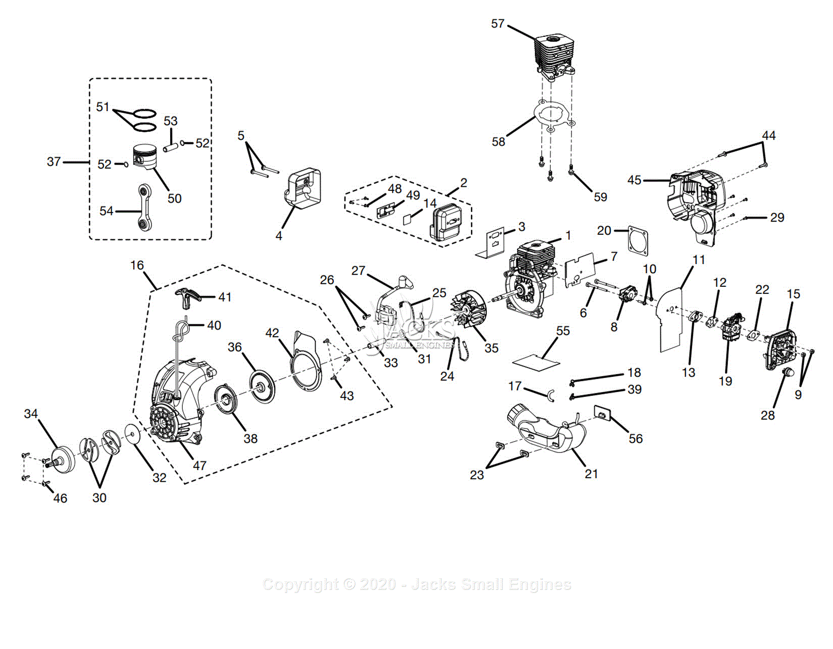 Ryobi RY30020A Parts Diagram for Figure B