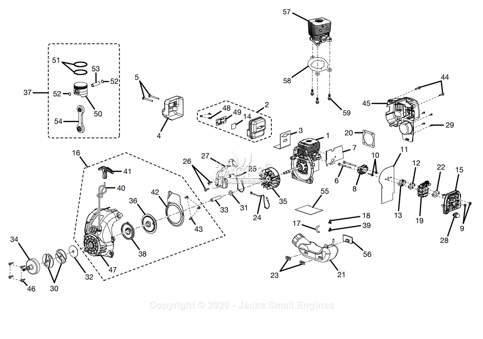 Ryobi RY30020B Parts Diagram for Figure A - 2