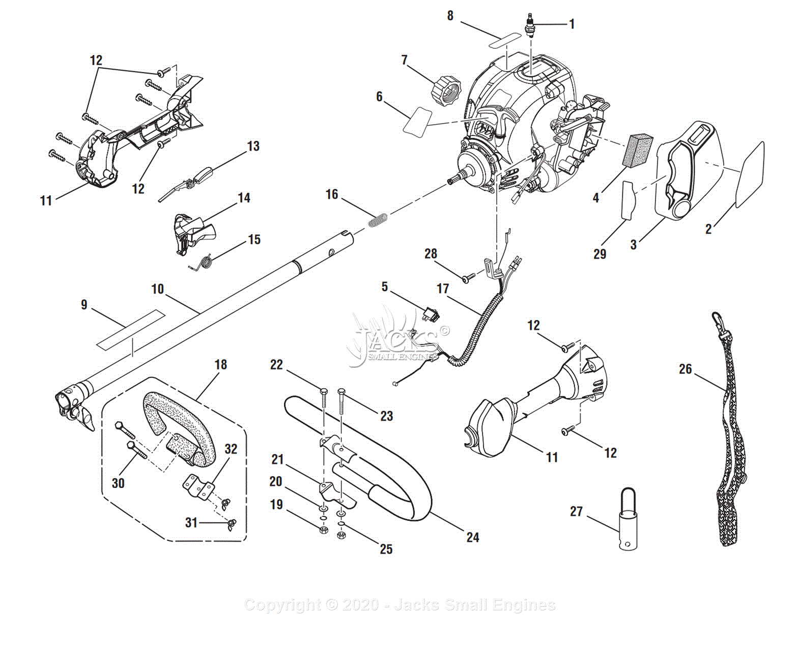 Ryobi RY30240 Parts Diagram for Figure A - 1