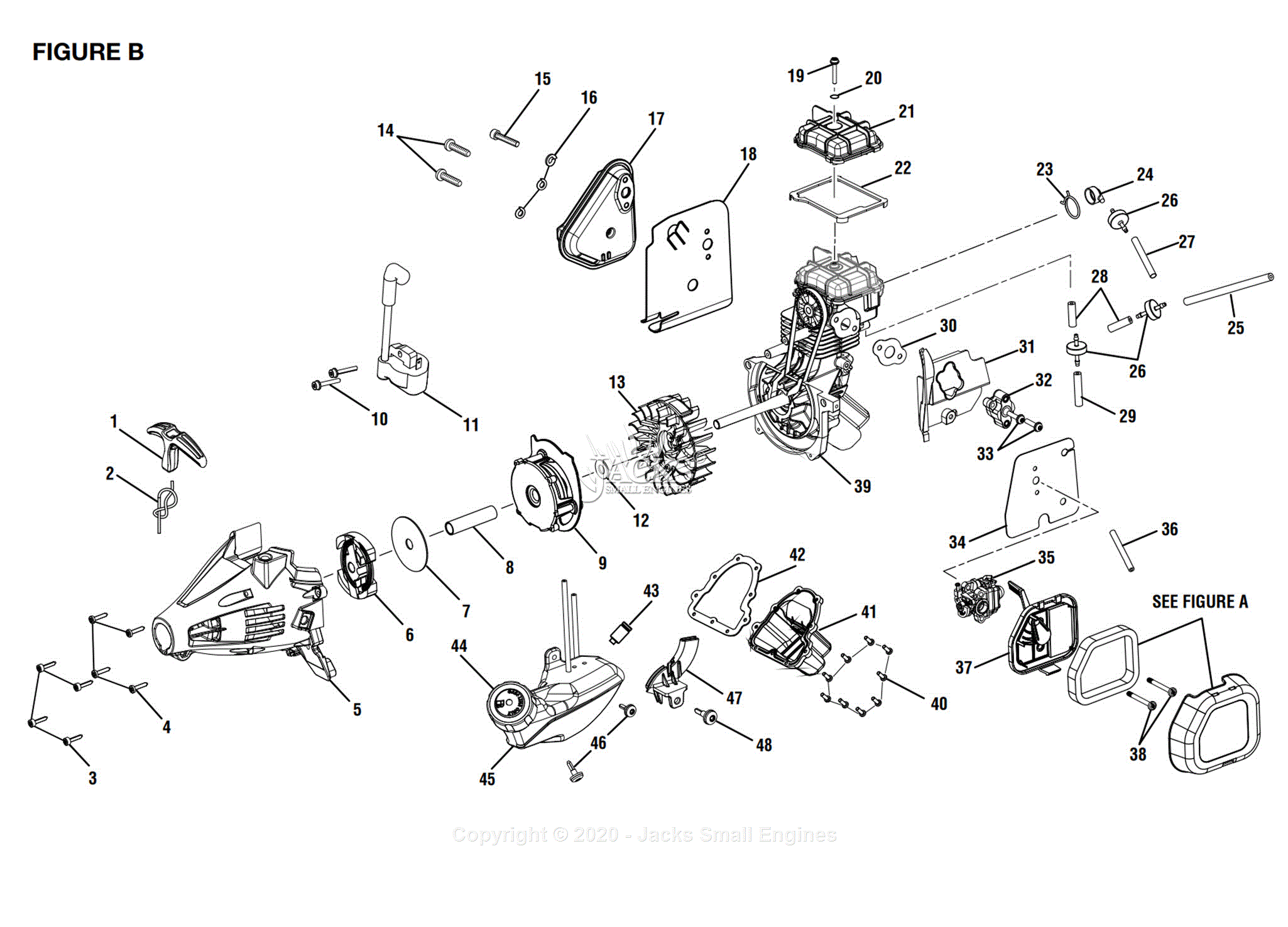 Ryobi Ry34006 Parts Diagram For Figure B