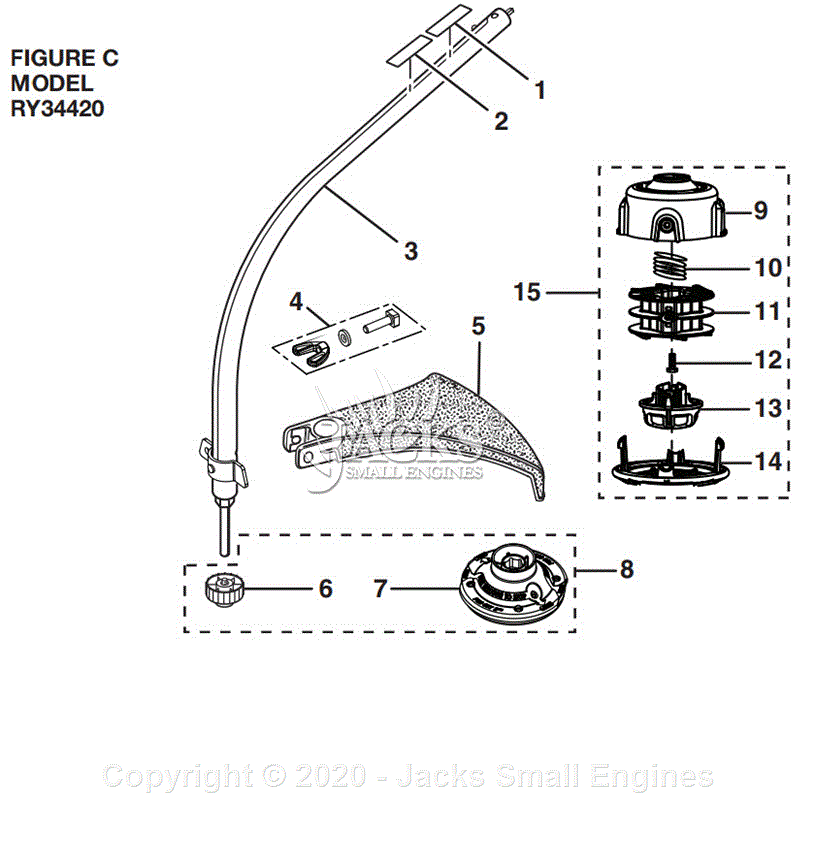 Ryobi RY34420 Parts Diagrams