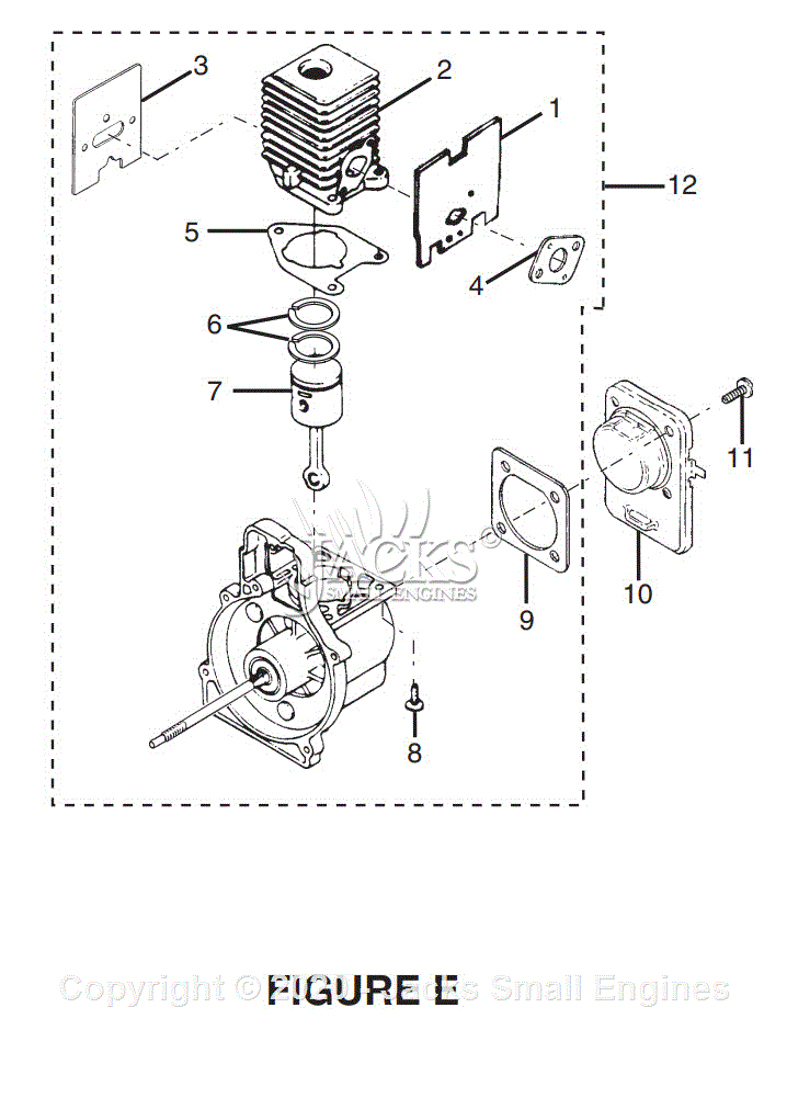 Ryobi RY70105 Parts Diagram for Figure E