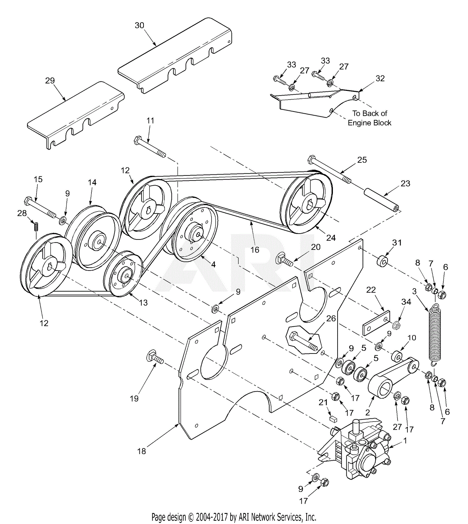 Scag SCR52-25CH (S/N 6480001-6489999) Parts Diagram for Traction Drive ...