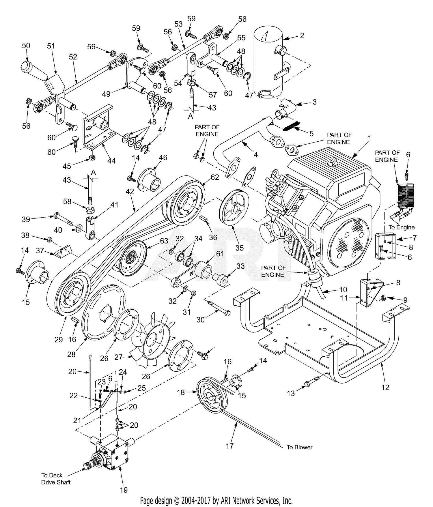 Scag SCR48-27KA (S/N 7550001-7559999) Parts Diagram for ... wiring diagram kohler ch 208 