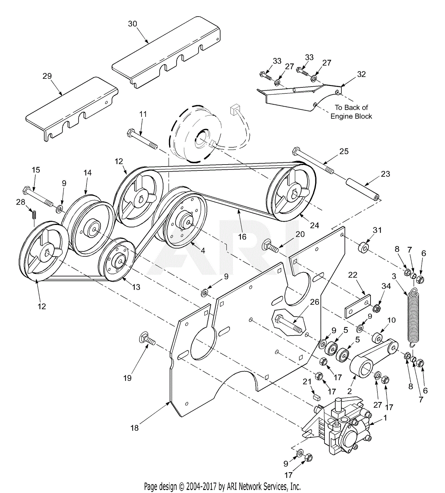 Scag SCR48-25CH Cougar (S/N 5590001-559999) Parts Diagram for Traction ...