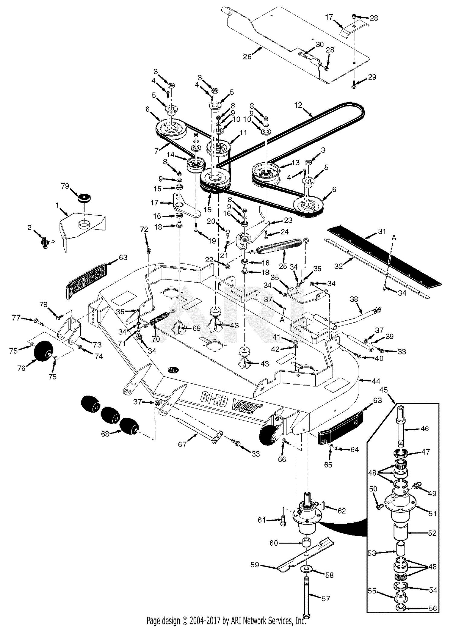 Scag Cheetah 61 Deck Belt Diagram