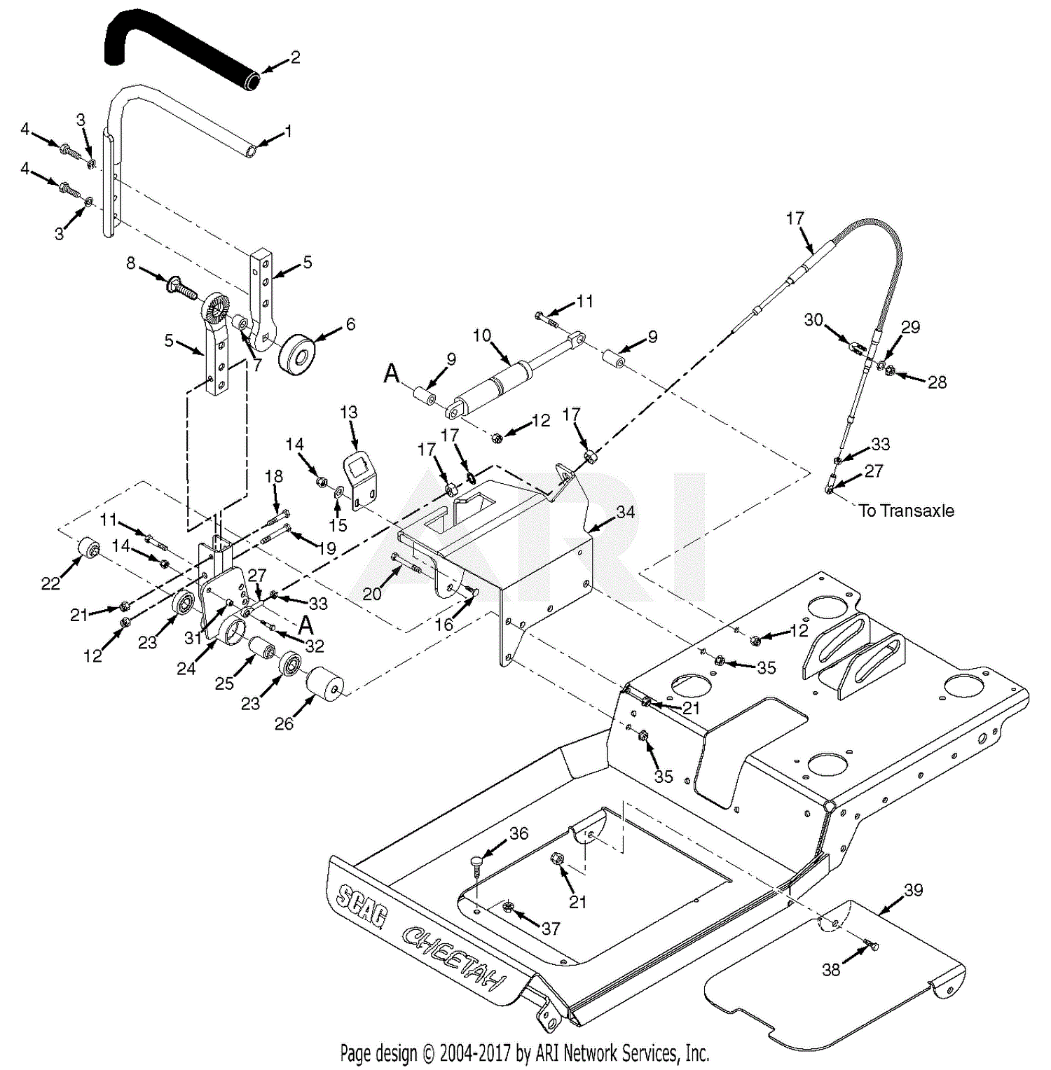 Scag SCZ61V-31FX (Cheetah) (S/N F5000001-F5099999) Parts Diagram for ...