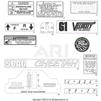 Scag SCZ61V-921FX (Cheetah (S/N G3700001-G3799999) Parts Diagram 