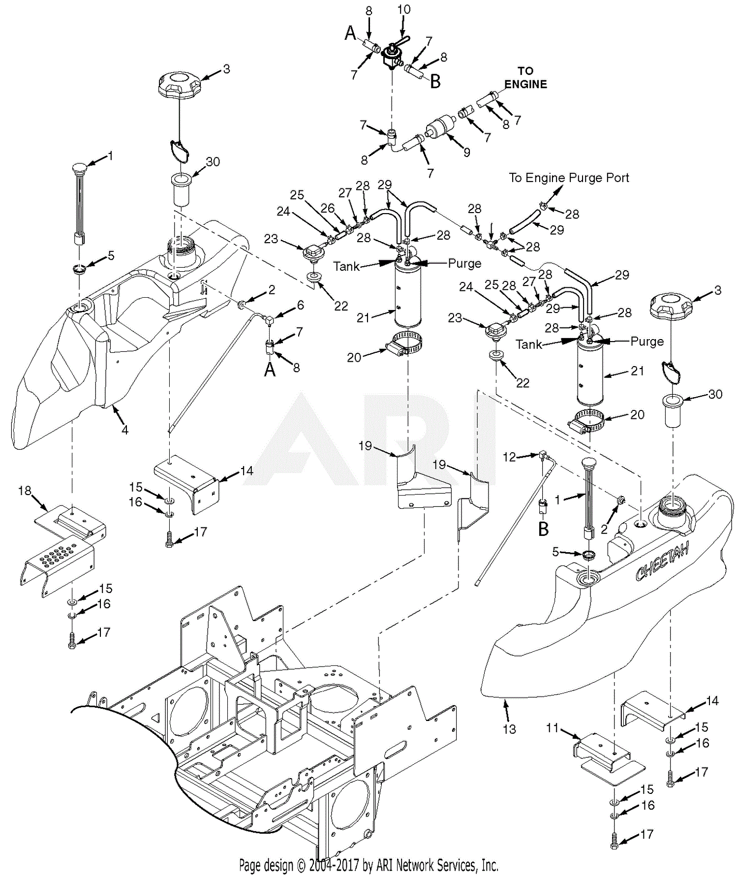 Scag SCZ61V-921FX (Cheetah (S/N G3700001-G3799999) Parts Diagram for ...