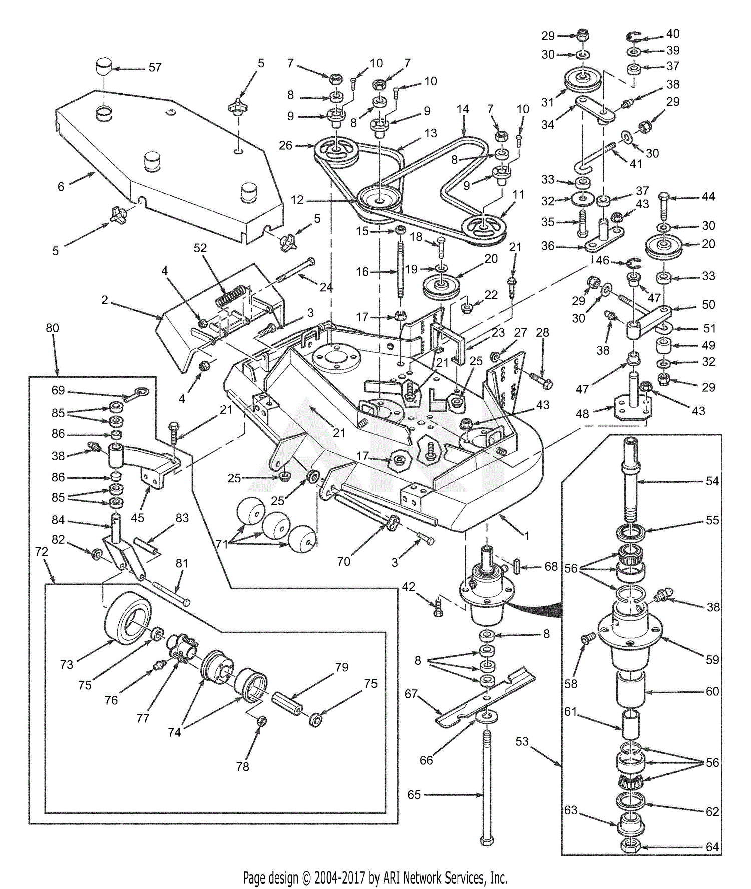 Scag STHM-23CV (S/N 8270001-8279999) Parts Diagram for ... winch wire diagram 