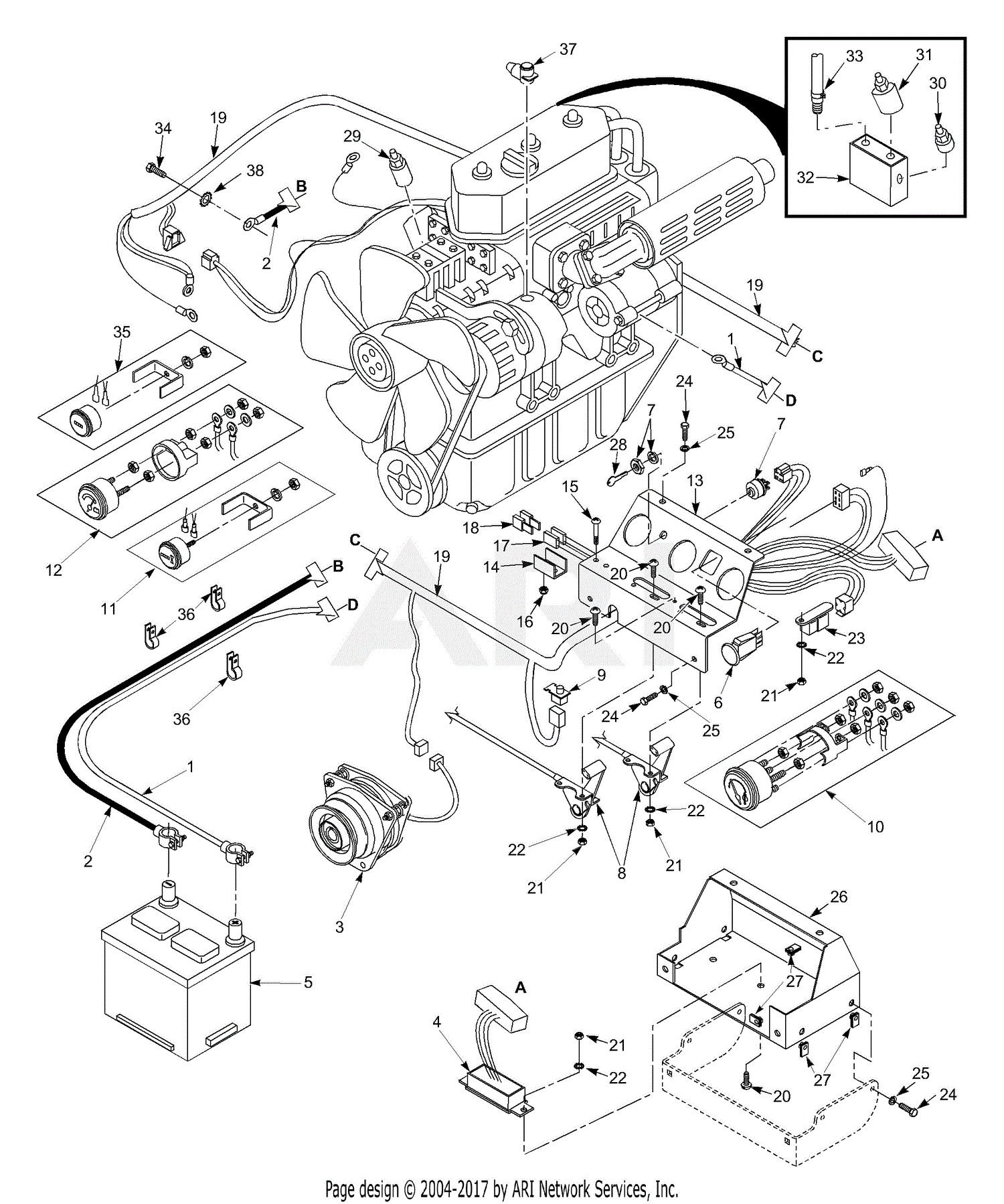 Scag SMST 72A S N 6860001 6869999 Parts Diagram for Electrical