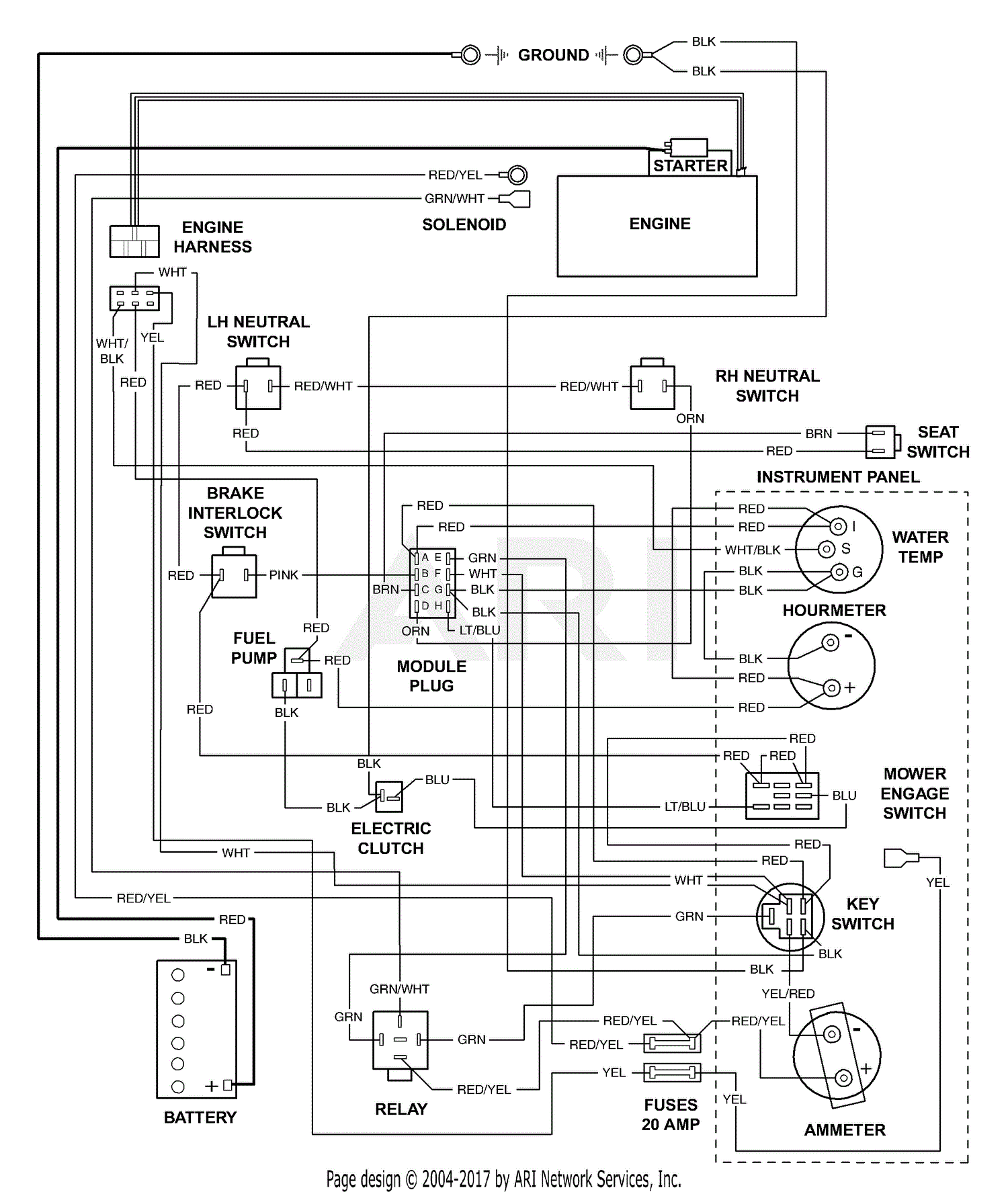 Scag STT61A-27KA (S/N 8520001-8529999) Parts Diagram for Electrical ...