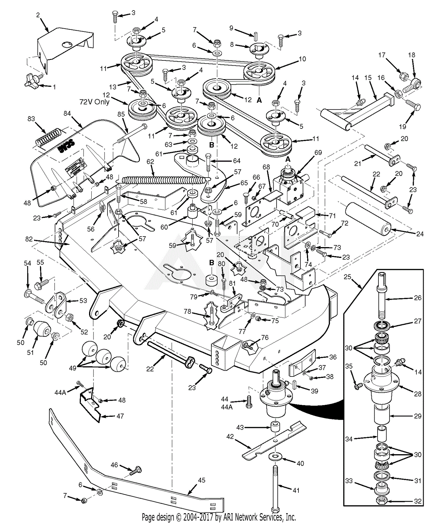 Scag SMT-61V STT-31EFI Turf Tiger (S/N D9500001-D9599999) Parts Diagram ...