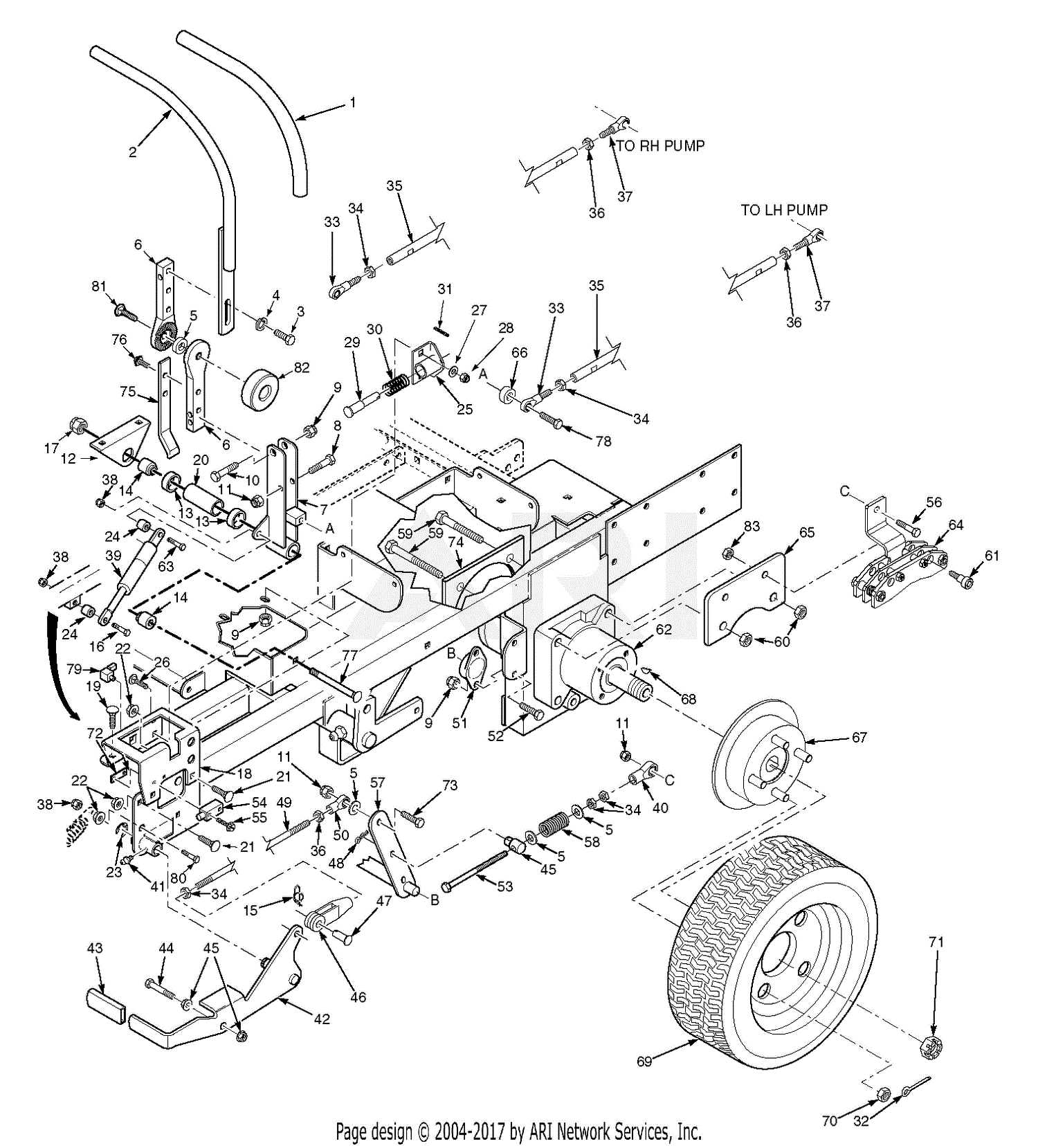 Scag SMT-61V STT-31EFI Turf Tiger (S/N D9500001-D9599999) Parts Diagram ...