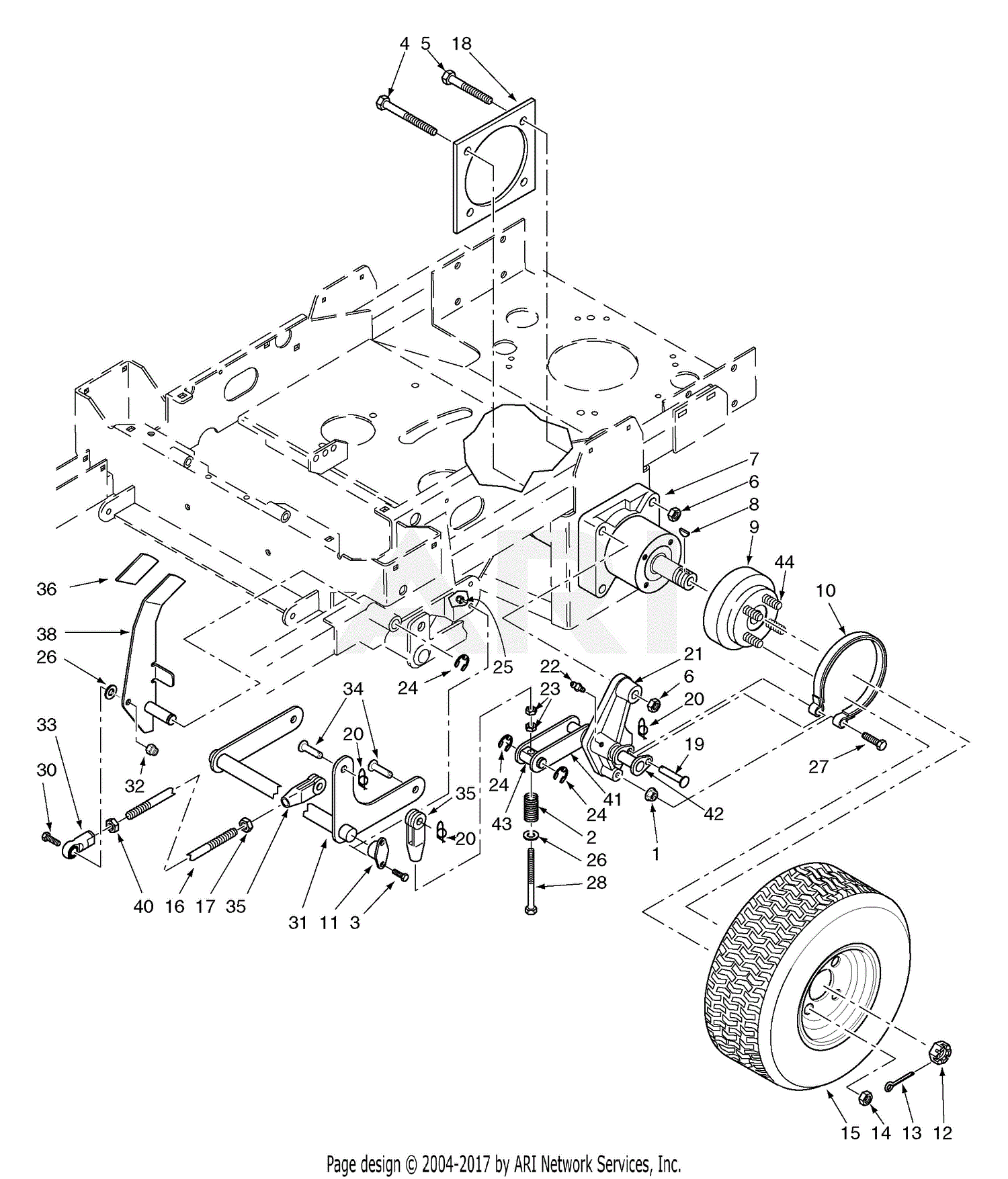 Scag STC48A-19KA Tiger Cub (S/N A4800001-A4899999) Parts Diagram for